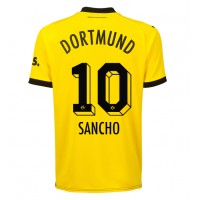 Borussia Dortmund Jadon Sancho #10 Domáci futbalový dres 2023-24 Krátky Rukáv